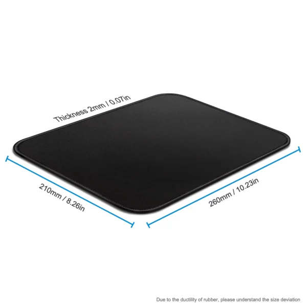 EXCO Mouse Pad Small with Stitched Edge Smooth Cloth Computer Mousepad Non-Slip Rubber Base for Gaming Office Laptop Durable