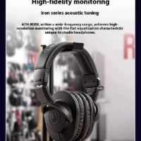 New Audio-Technica ATH-M20X Closed-Back Studio Monitor Headphones 40mm Dynamic Driver Noise Isolation Over-Ear Wired Headset
