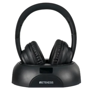 RETEKESS TA006 Wireless Headphone TV Watching Rechargeable Wireless Earphone with Transmitter Support Coaxial Fiber 3.5 AUX RCA