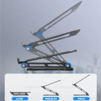 Phone Tablet Stand Adjustable Aluminum Alloy laptop Tablet up to 17 "Laptop Portable Folding stand Cooling stand support