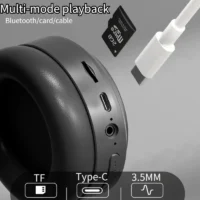 Sbf558dc2b501413a8839028fae350fbah.webp Over Ear HIFI Stereo M5 Headsets Wireless Bluetooth 5.3 Headphones Sports Gaming Earphones Support TF/AUX noise reduction