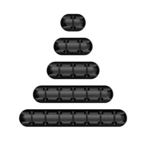 1 Set Silicone USB Cable Organizer USB Charging Cable Winder Desktop Tidy Management Clips Cable Holder For Mouse earphone Accessories