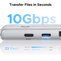 Sdb3b27c767d24b4680b7515fa812de1ak.webp UGREEN 5-in-1 USB HUB Type-C to 4K60Hz HDMI USB3.2 Gen2 10Gbps Data Transfer USB2.0 PD100W for Laptop MacBook Samsung HP Dell