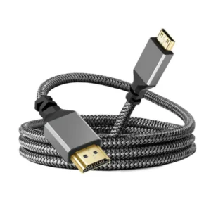 1M Nylon HDMI2.0 MINI HDMI To HDMI Cable MINIHDMI Male A Male 4K 60HZ HD 1080P Adapter Converter Wire TV Camera