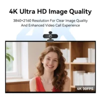 EMEET 4K Webcam for PC/Computer PDAF Auto Focus Video Camera With Dual Mics Web Camera Works for Zoom/Teams
