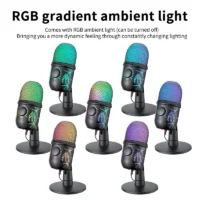 Sfa99c3c8e5fd49a1aed8e1b1836348b2D.webp Gaming Microphone USB Microphone for PC Condenser Podcast Mic for Studio Recording with Headphone Jack, Led, Noise Cancellation