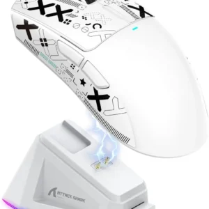Attack Shark X11 PAW3311 Wireless Bluetooth Mouse, 2.4G 400IPS RGB PC Gaming Mouse